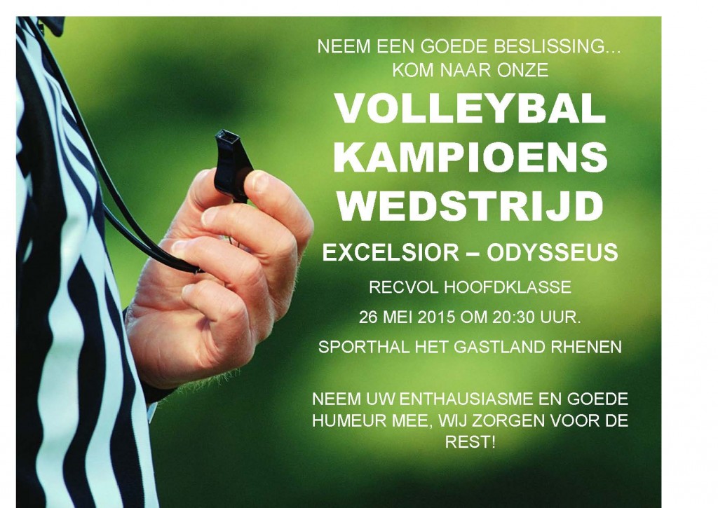 150526 Kampioenswedstrijd Excelsior