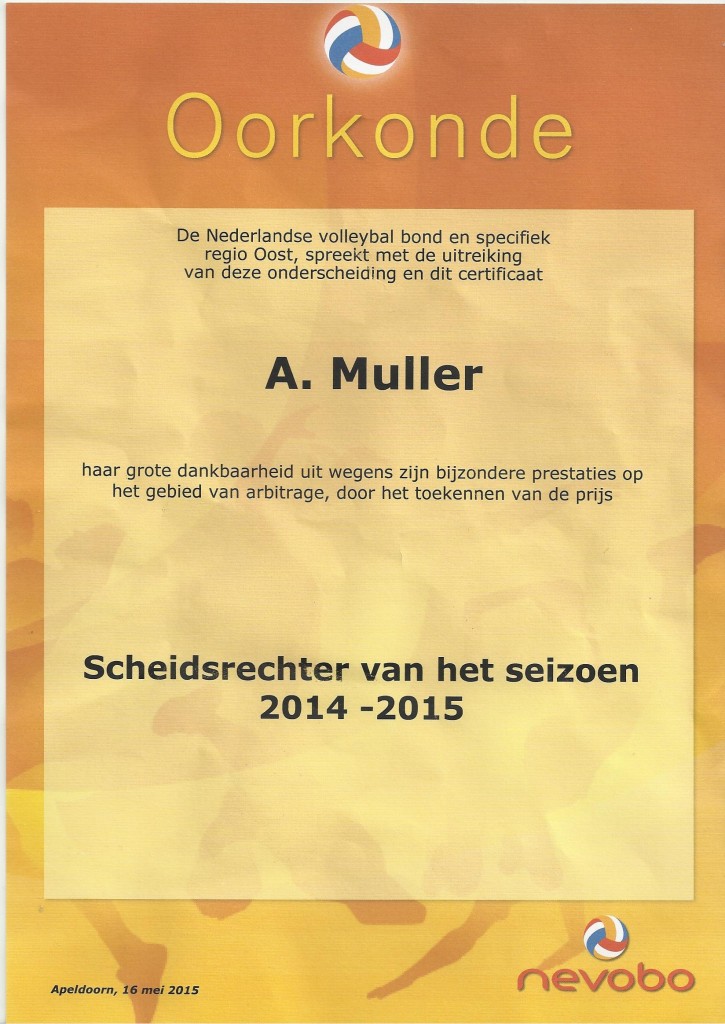 Oorkonde Anno Muller